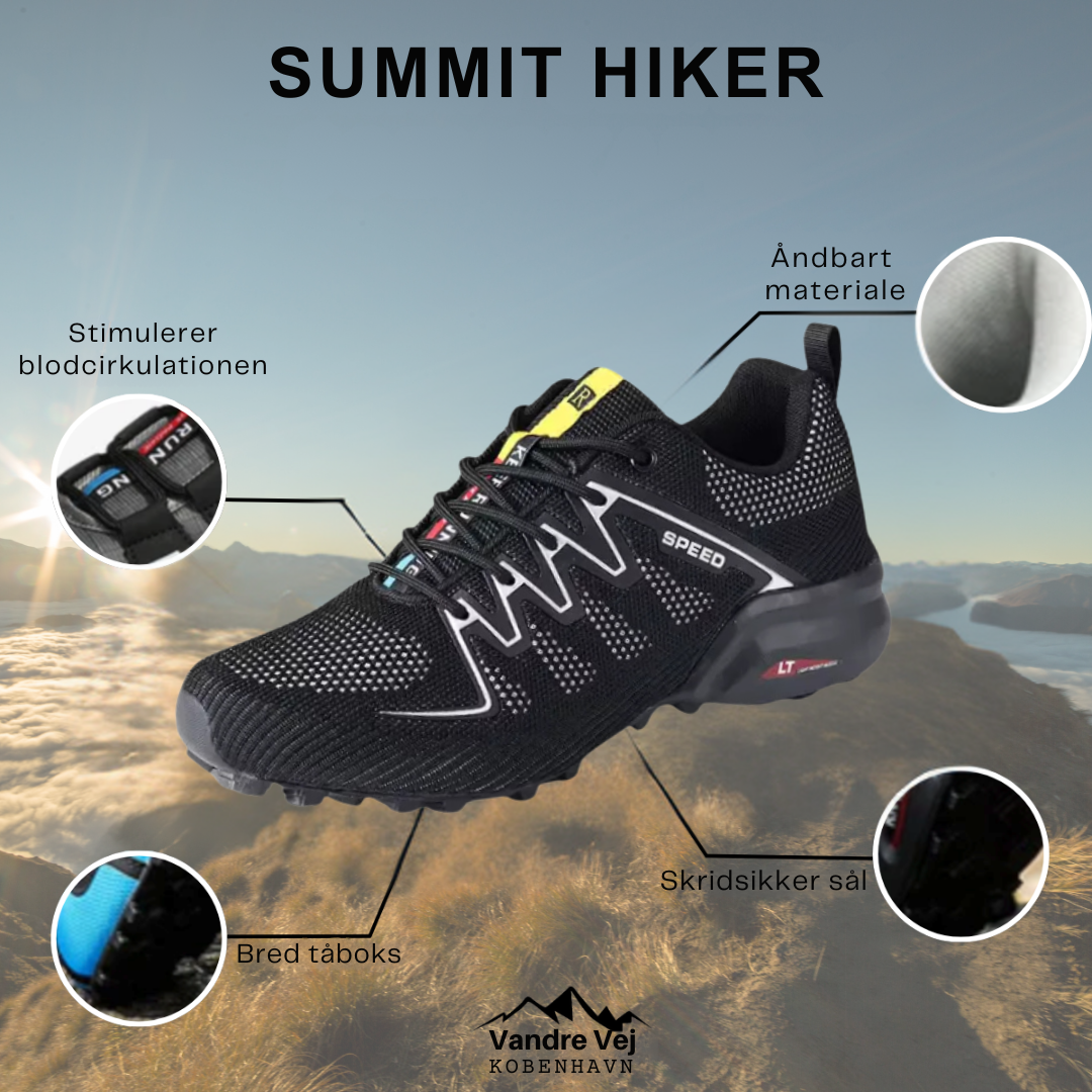 Summit Hiker - Herresko til Udendørsbrug | Inklusive GRATIS Ortopædisk Sål