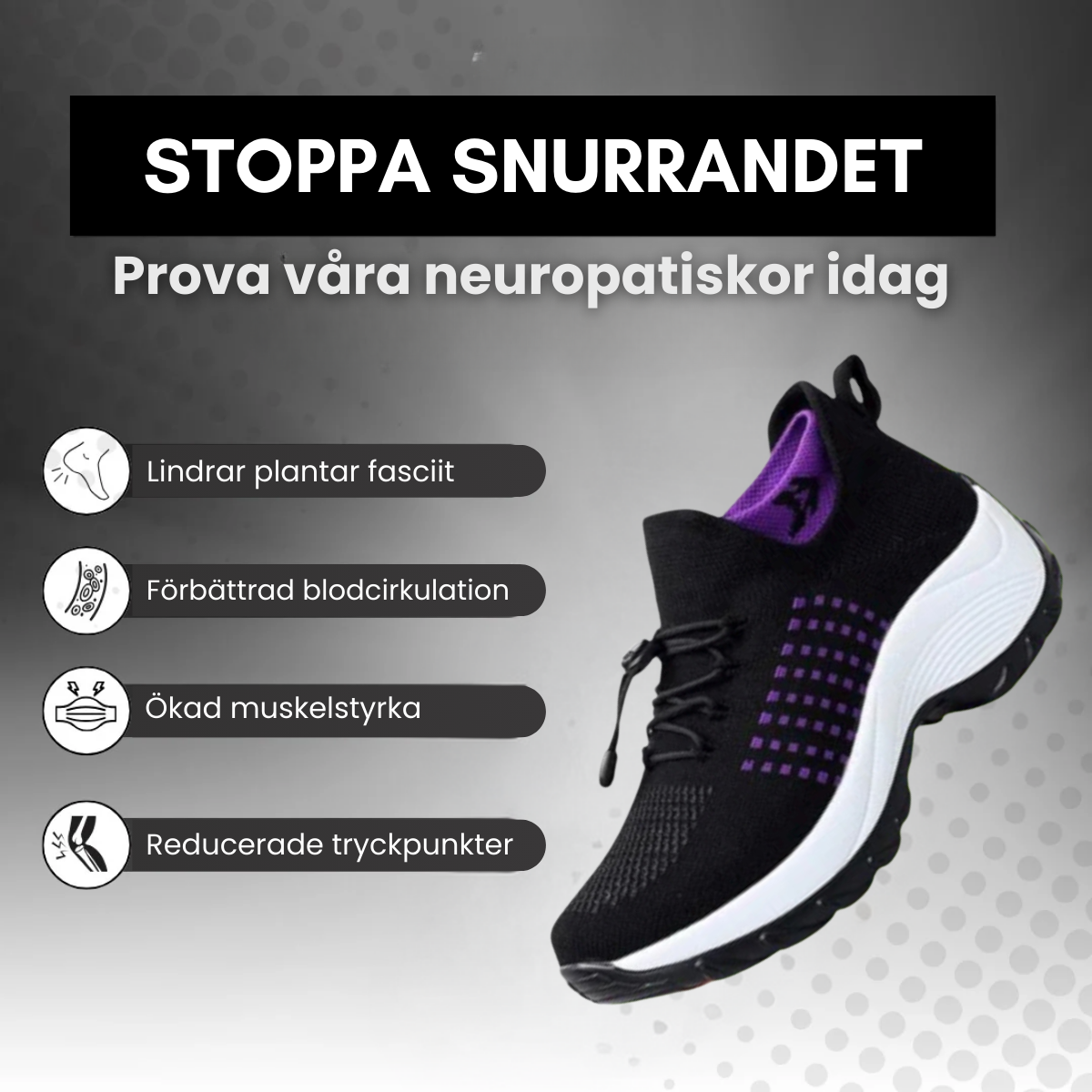 ComfortWave - Kvinnoergonomiske Komfortsko til Smertelindring