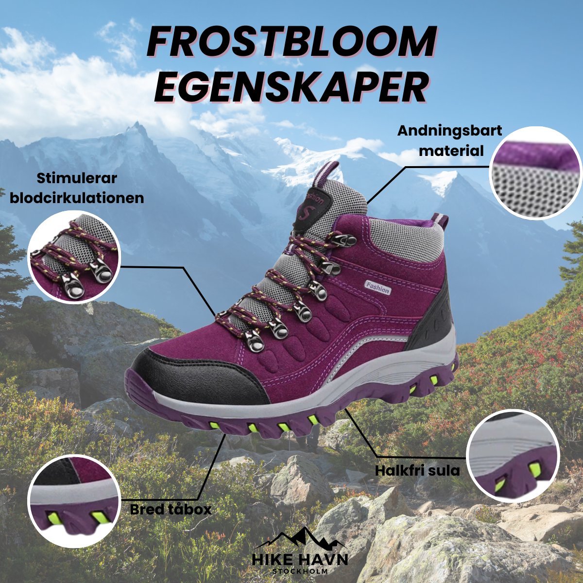 FrostBloom – Dam Vandtætte Vandrestøvler