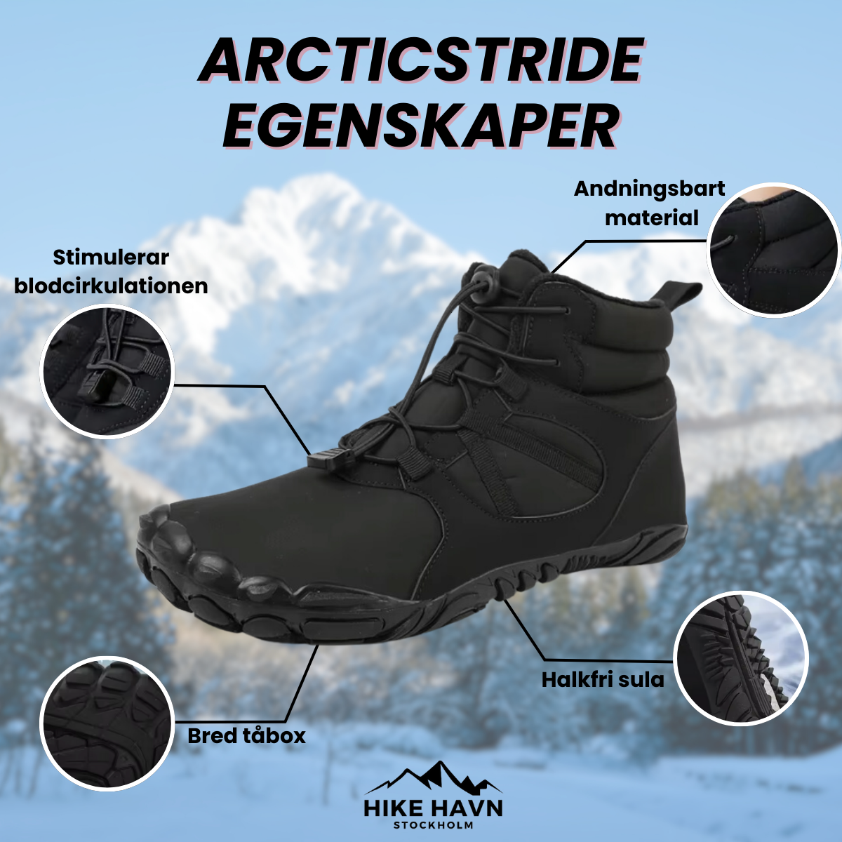 ArcticStride - Vandtætte Vintervandrestøvler