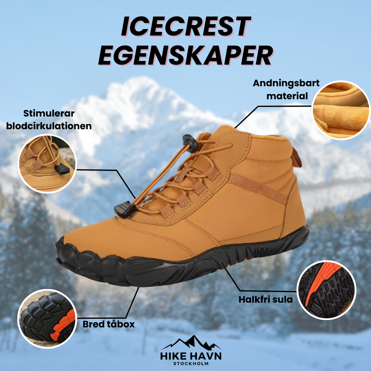 IceCrest - Vandtætte Vandrestøvler