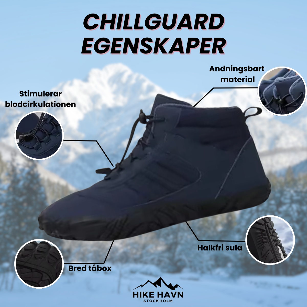 ChillGuard - Vandtætte Vintervandrestøvler