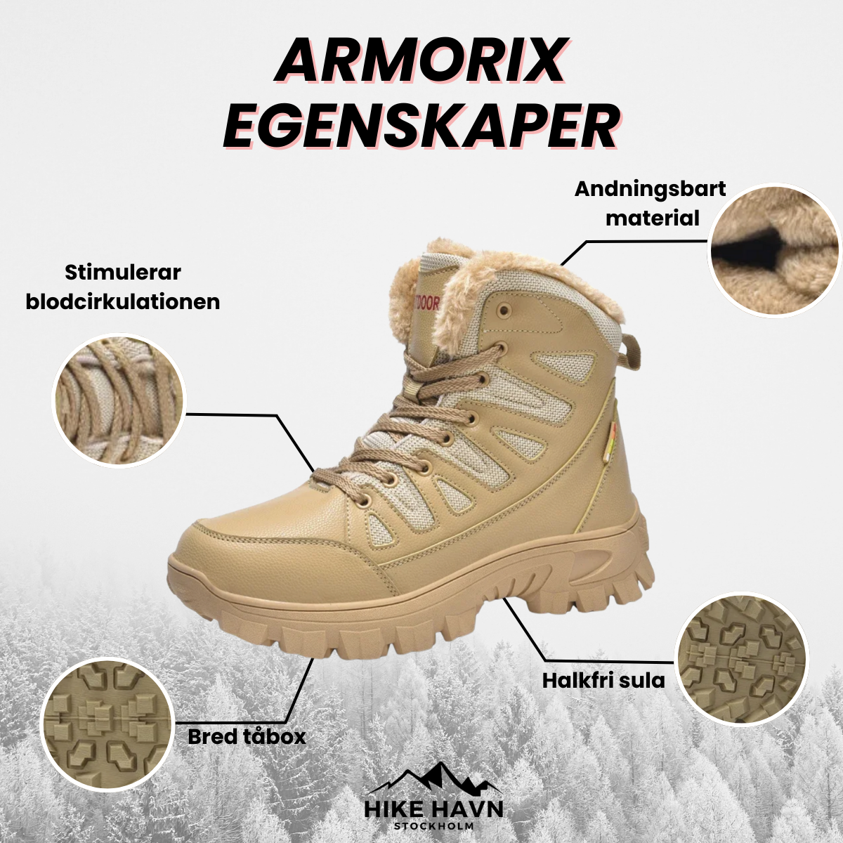 Armorix - Tung Duty Vandtætte Kampstøvler
