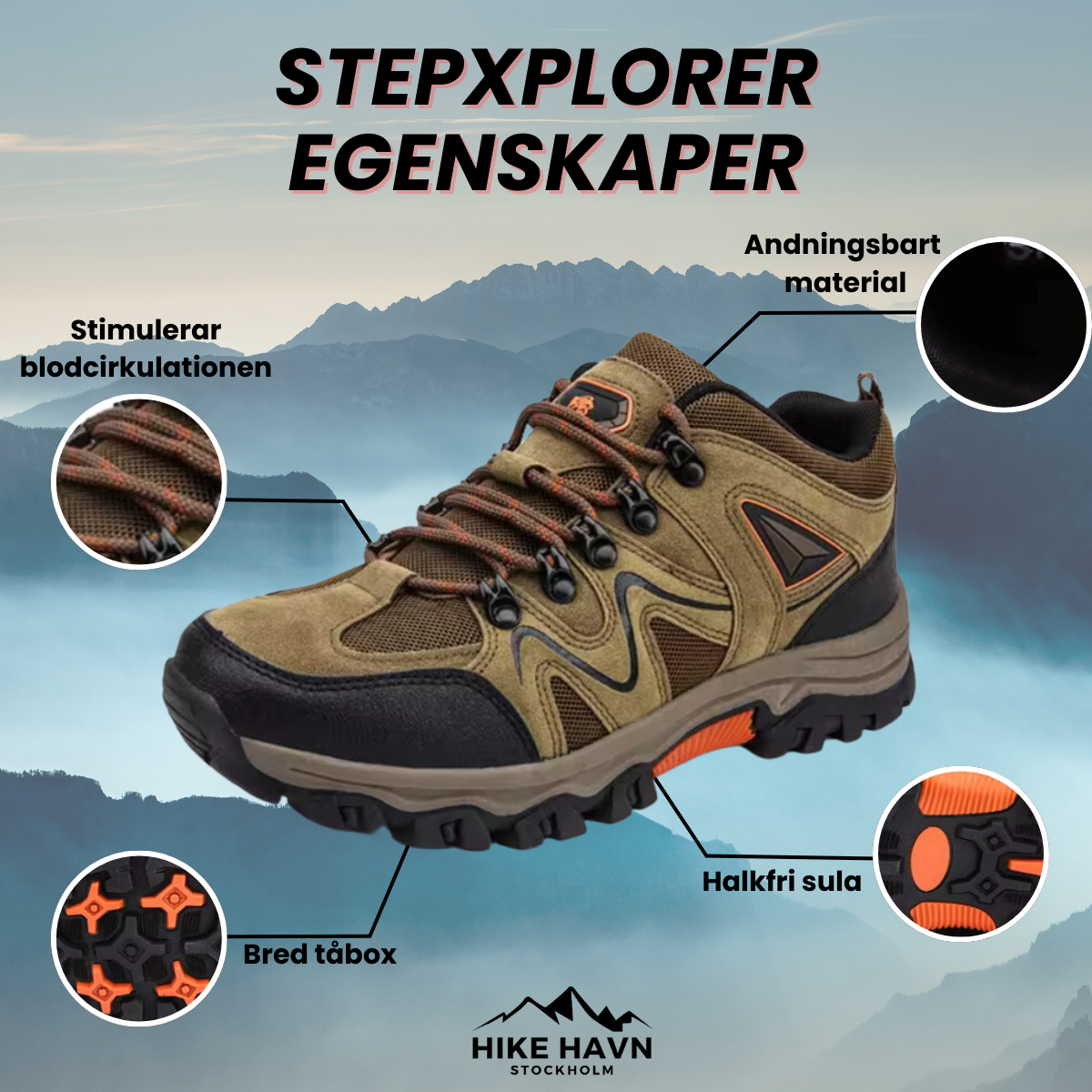 StepXplorer - Herresneakers til udendørsbrug