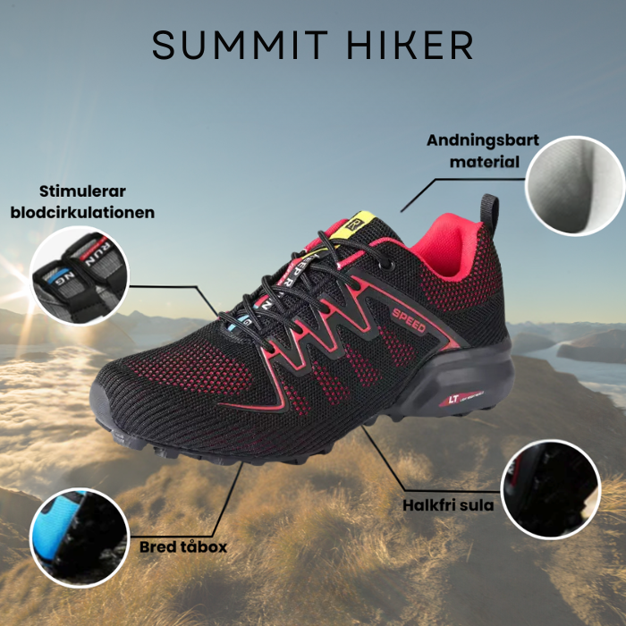 Summit Hiker - Herresko til Udendørsbrug | Inkluderer GRATIS Ortopædisk Sål