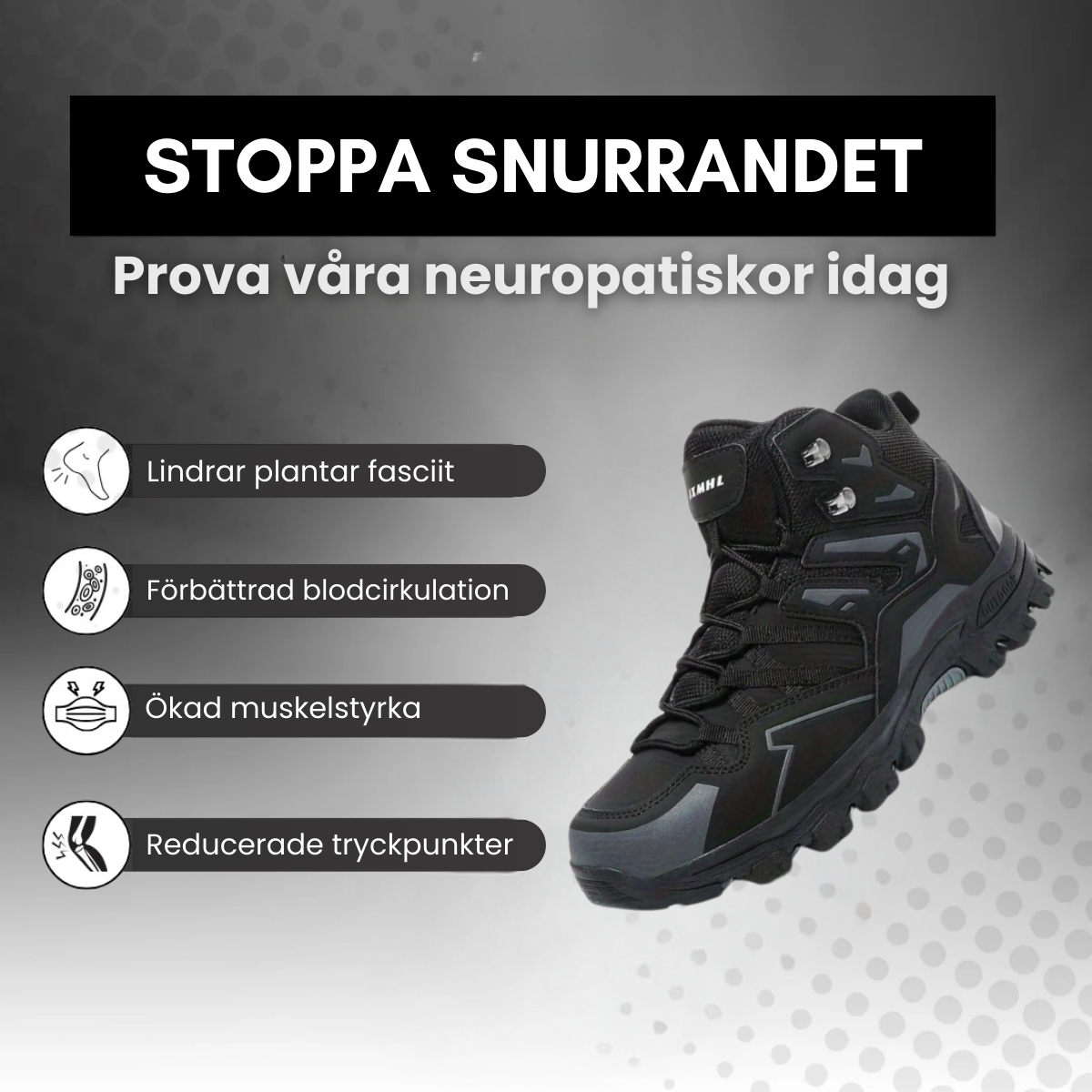 GlideStep - Ortopædiske vandresko