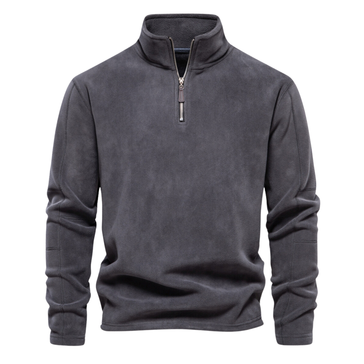 Ryder - Hyggelig Fleece Pullover med Kvartslynlås