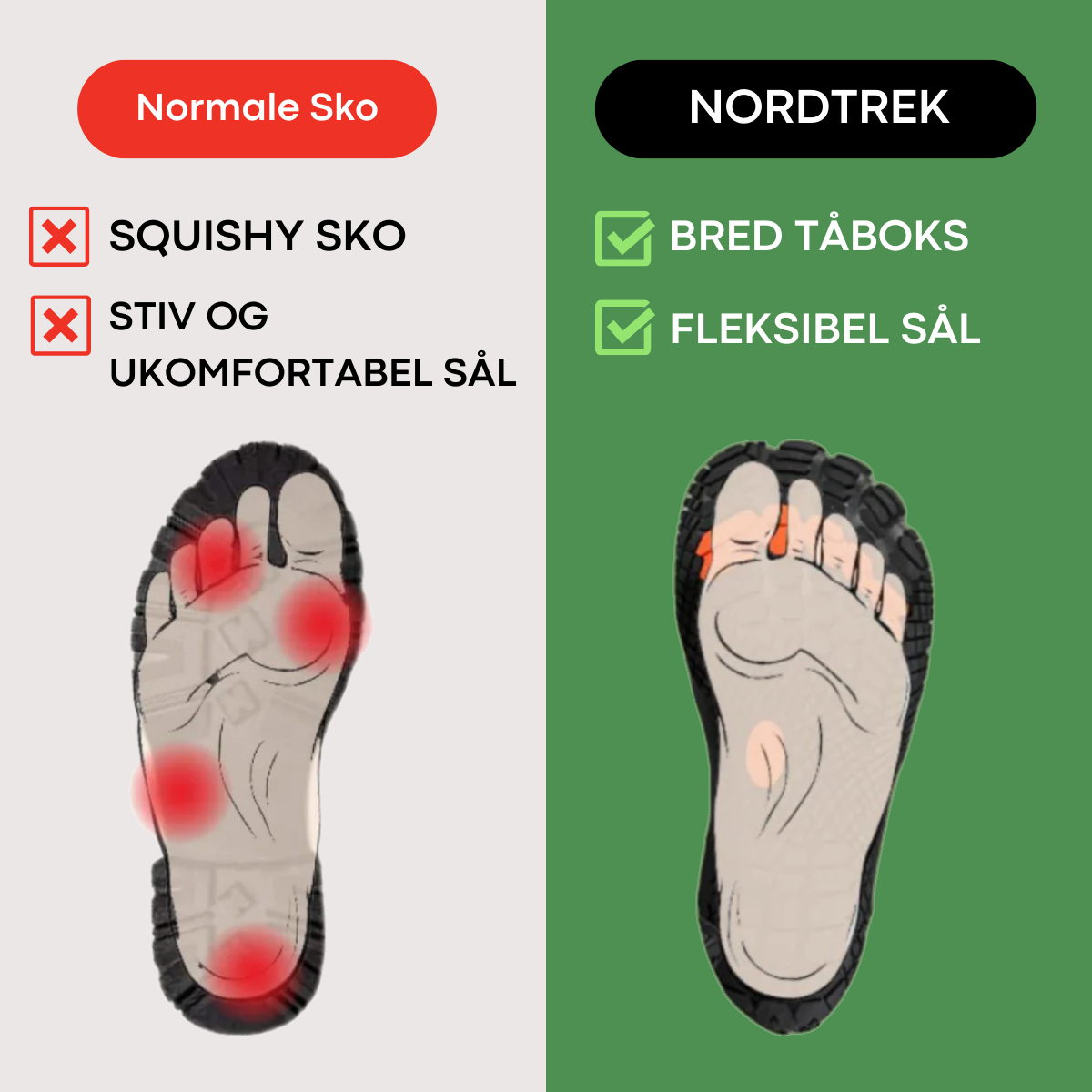 NordTrek - Halkfrie Høje Allterræn Vintervandrestøvler